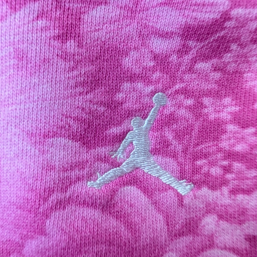 Nike Jordan Pink Tie-Dye Tee with White Jumpman